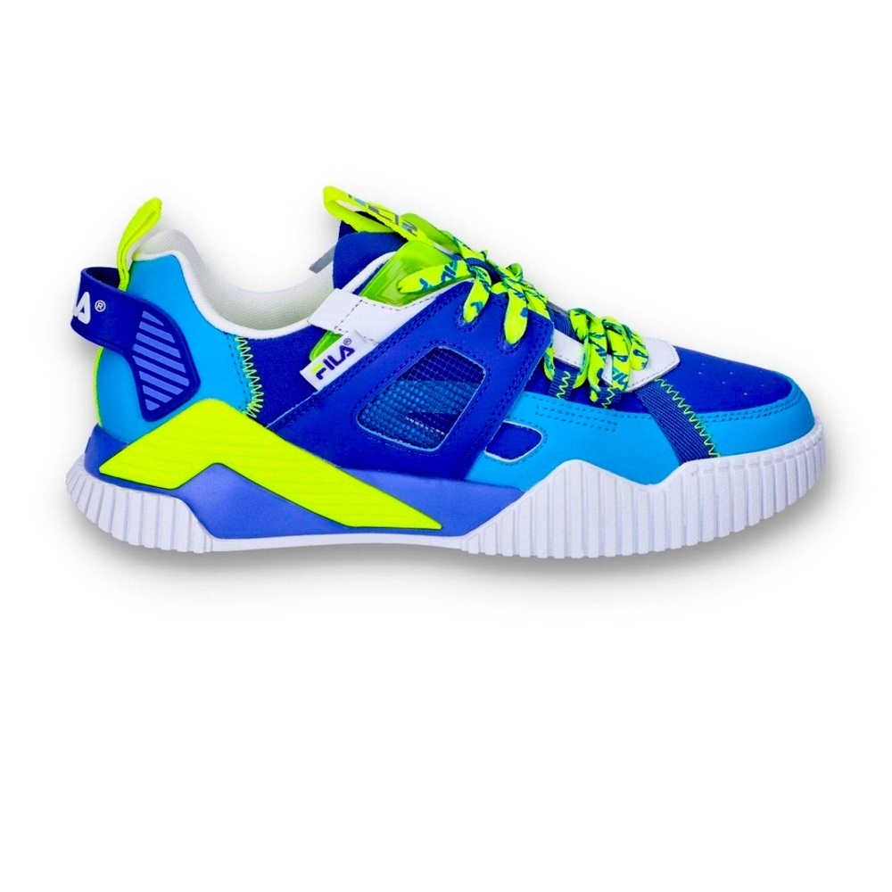 Fila mixed media blue and yellow Great shape great tread too small for me​